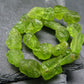Peridot Genuine Bracelet ~ 7 Inches ~ 12mm Crystal Beads