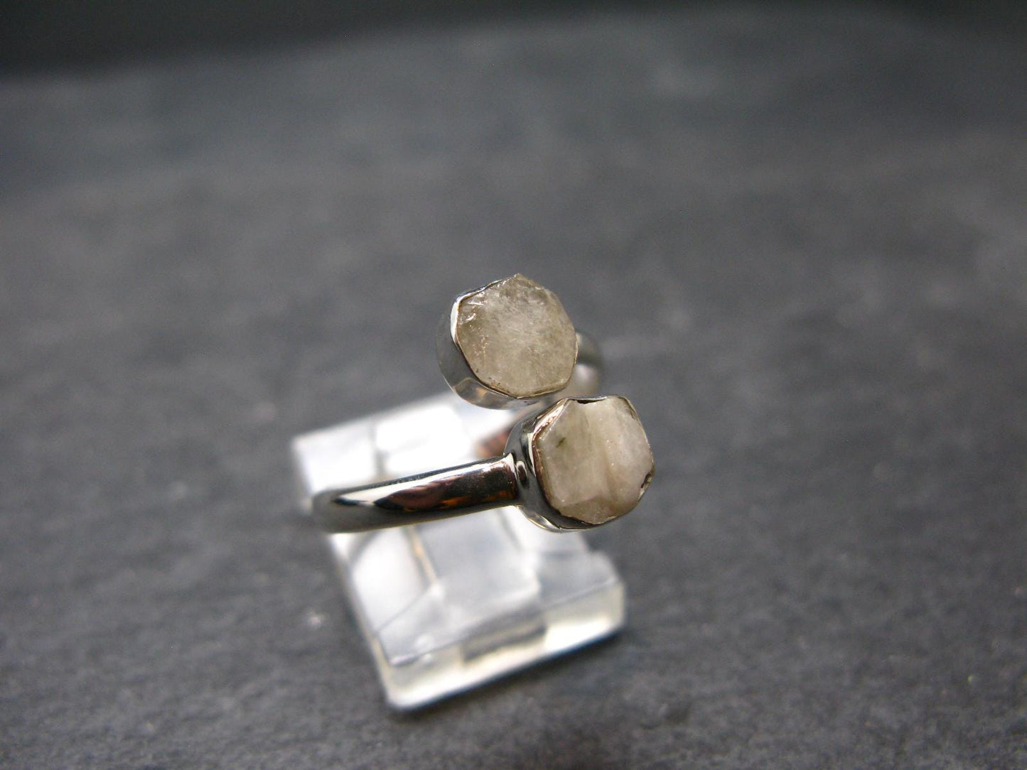 Phenakite Phenacite Crystal Silver Ring From Russia - Size 7 - 2.48 Grams