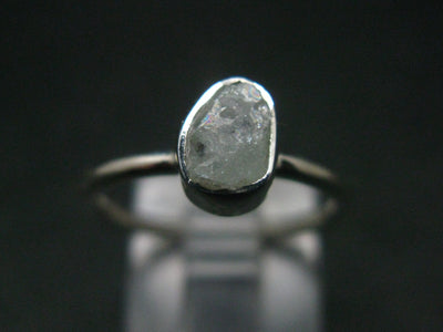 Euclase Crystal Silver Ring From Brazil - Size 6 - 1.90 Grams