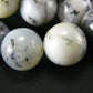 Merlinite Moss Agate Necklace Beads From Brazil - 19" - 10mm Round Beads