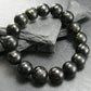 Nuumite Nuummite Genuine Bracelet ~ 7 Inches ~ 12mm Round Beads