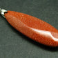 Reddish Brown Goldstone Pendant - 1.9"