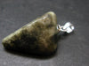 Phenakite Phenacite Tumbled Silver Pendant from Russia - 1.1" - 5.47 Grams