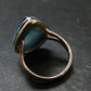 Blue Ice Glacierite Silver Ring from Indonesia - Size 9- 7.87 Grams