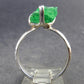 Tsavorite Gem Green Garnet Sterling Silver Ring from Tanzania - 3.74 Grams - Size 9