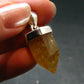 Yellow Citrine Sterling Silver Pendant from Brazil - 1.3" - 6.78 Grams