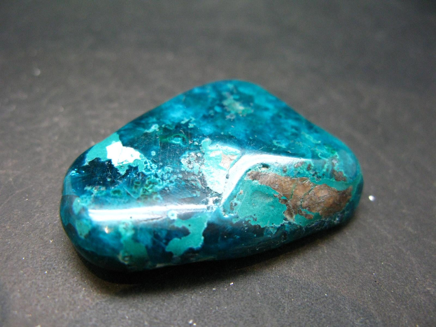 Very Nice Tumbled Dioptase Stone from Congo - 1.5" - 19.85 Grams