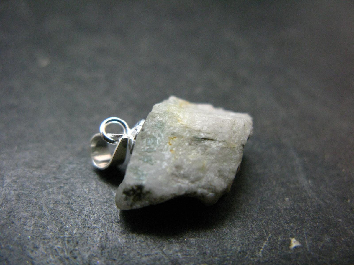 Phenakite Phenacite Crystal Silver Pendant From Brazil - 0.7" - 1.83 Grams
