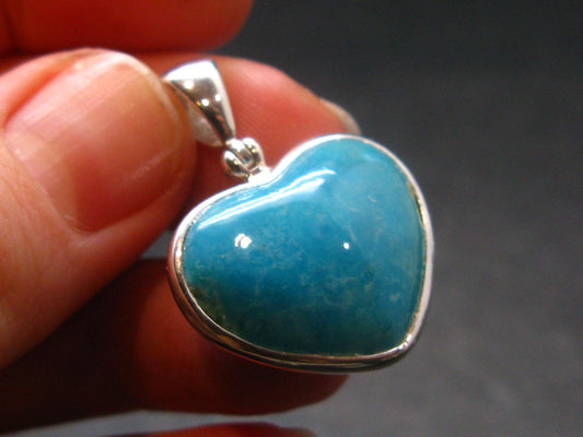 Turquoise Silver Pendant - 1.1" - 4.75 Grams