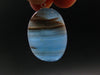 Lemurian Aquatine Blue Calcite Silver Pendant from Argentina - 1.5" - 8.32 Grams