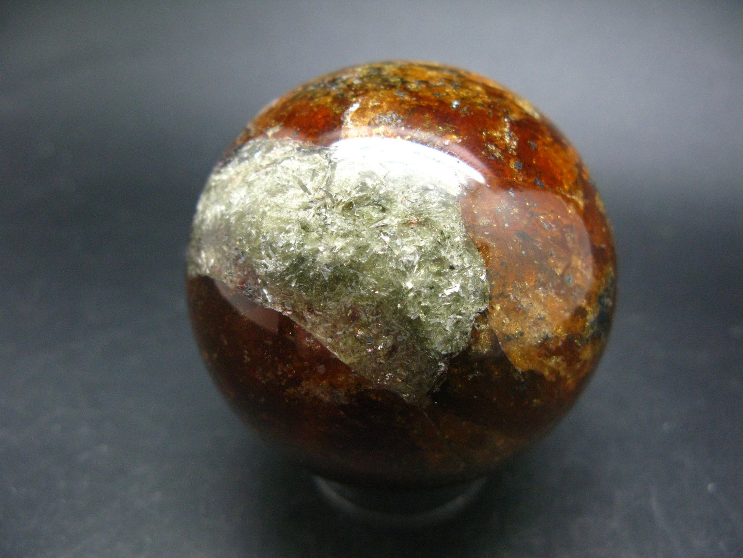 Rare Spessartine Garnet Sphere Ball From Tanzania - 2.5" - 480 Grams