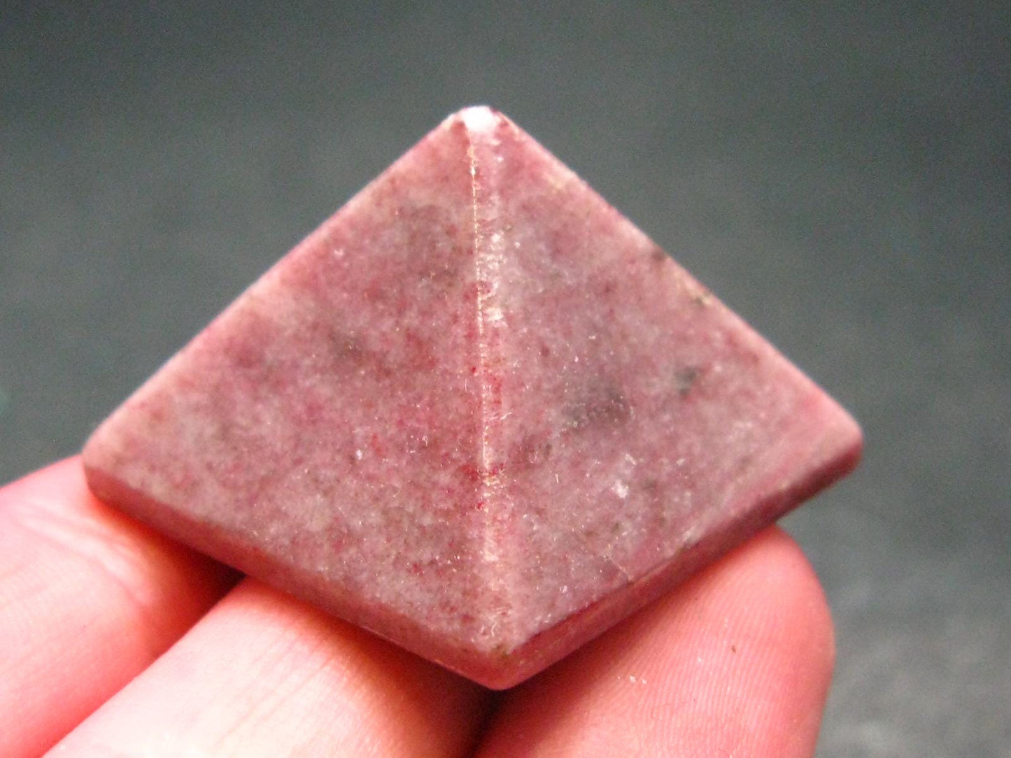 Rare Red Thulite Pyramid From Norway - 1.1" - 18.57 Grams