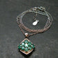 Emerald Silver Pendant W/Chain From Colombia - 3.86 Grams Total