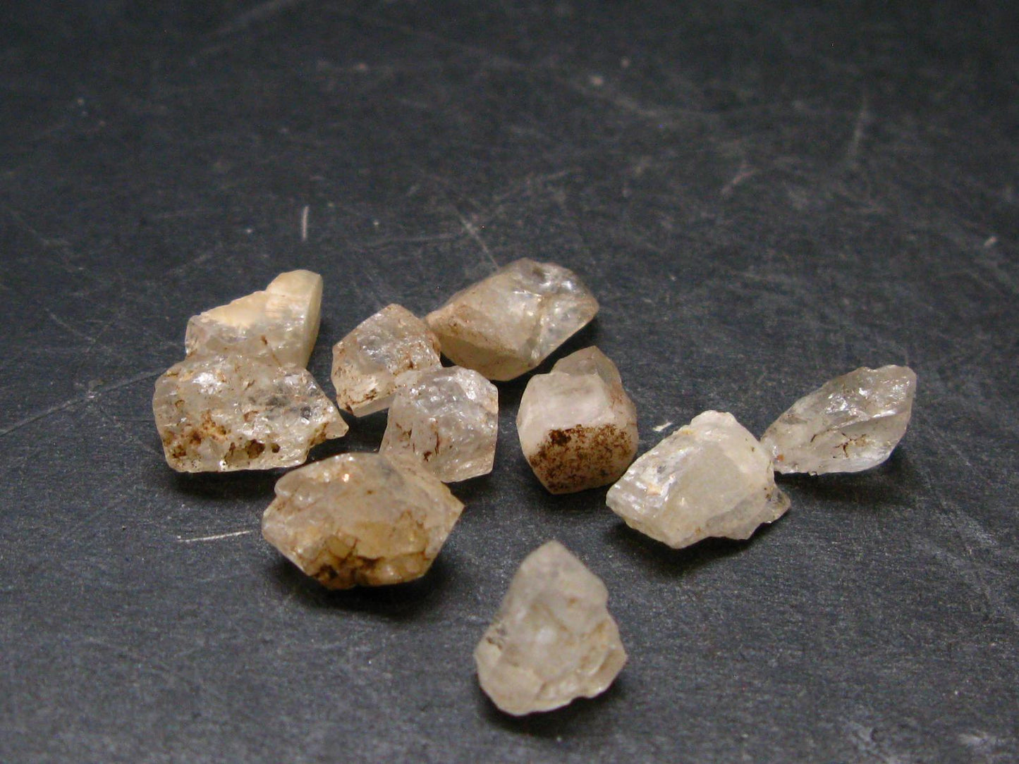 Lot of 10 Terminated Phenakite Phenacite Gem Crystals from Mogok Burma / Myanmar 22.52 Carats
