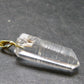 Lemurian Quartz Crystal Gold Plated Silver Pendant From Brazil - 1.6" - 5.31 Grams