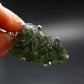Moldavite Tektite Silver Dragon Pendant from Czech Republic - 1.6" - 6.28 Grams