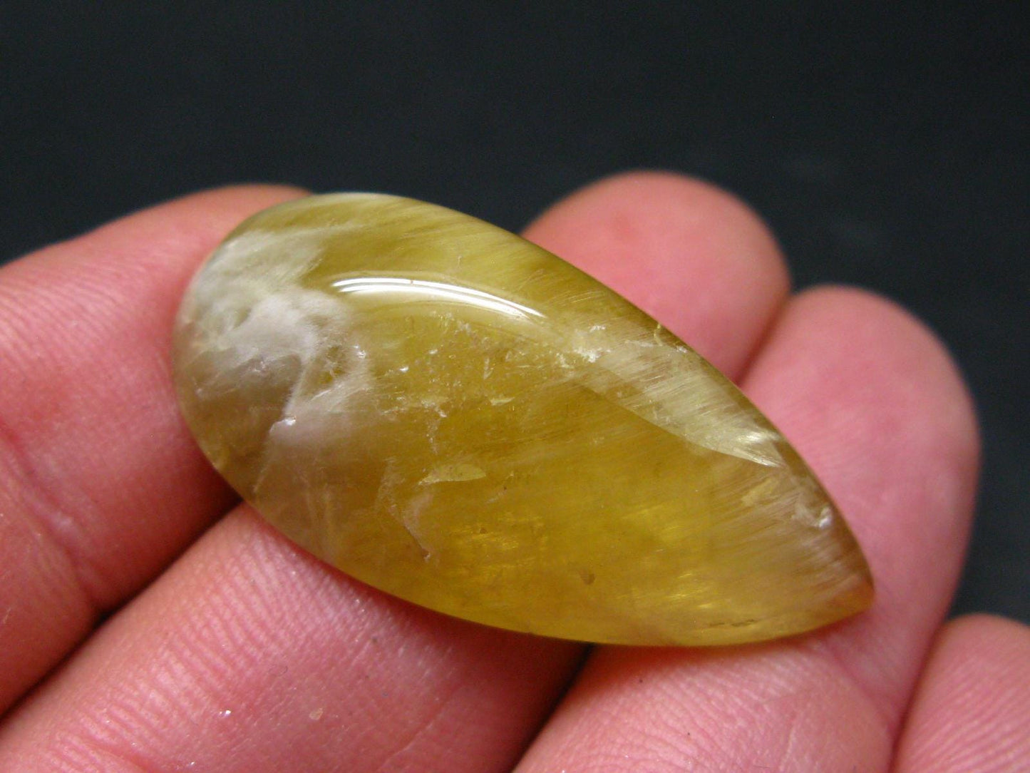 Rare Agni Gold Danburite Cabochon From Tanzania - 57.85 Carats - 1.4"