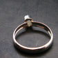 Gray Herderite Silver Ring from Africa - Size 7 - 1.71 Grams