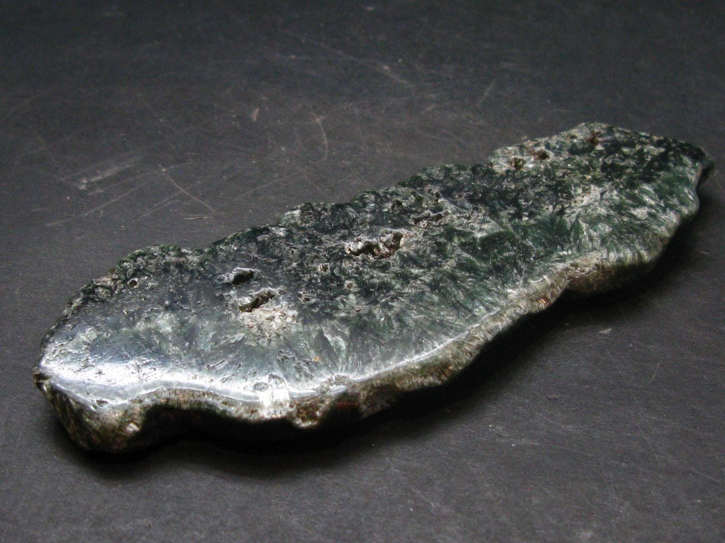 Nice Polished Seraphinite Clinochlore Stalactite Slab From Russia - 4.2" - 61.77 Grams