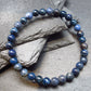 Dumortierite Genuine Bracelet ~ 7 Inches ~ 6mm Round Beads