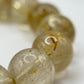 Elegant Rutilated Crystal Bead Bracelet – Natural Gemstone, Stretch Healing Jewelry