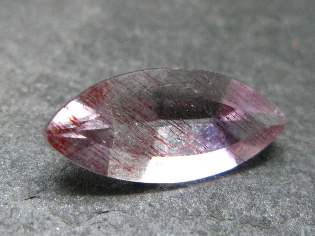 Super 7 Lepidocrocite in Quartz Cut Stone From Brazil - 4.59 Carats