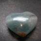Nice Lemurian Aquatine Blue Calcite Heart From Argentina - 1.6" - 53.91 Grams
