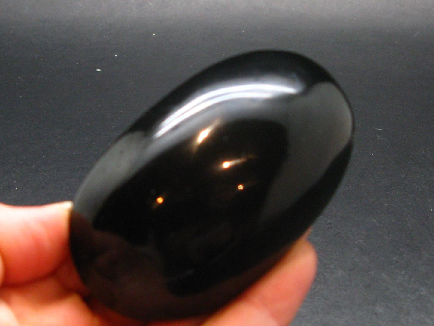 Black Obsidian Polished Stone From Mexico - 3.0"