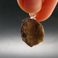 Rare Axinite Crystal Silver Pendant From Russia - 1.0" - 3.35 Grams