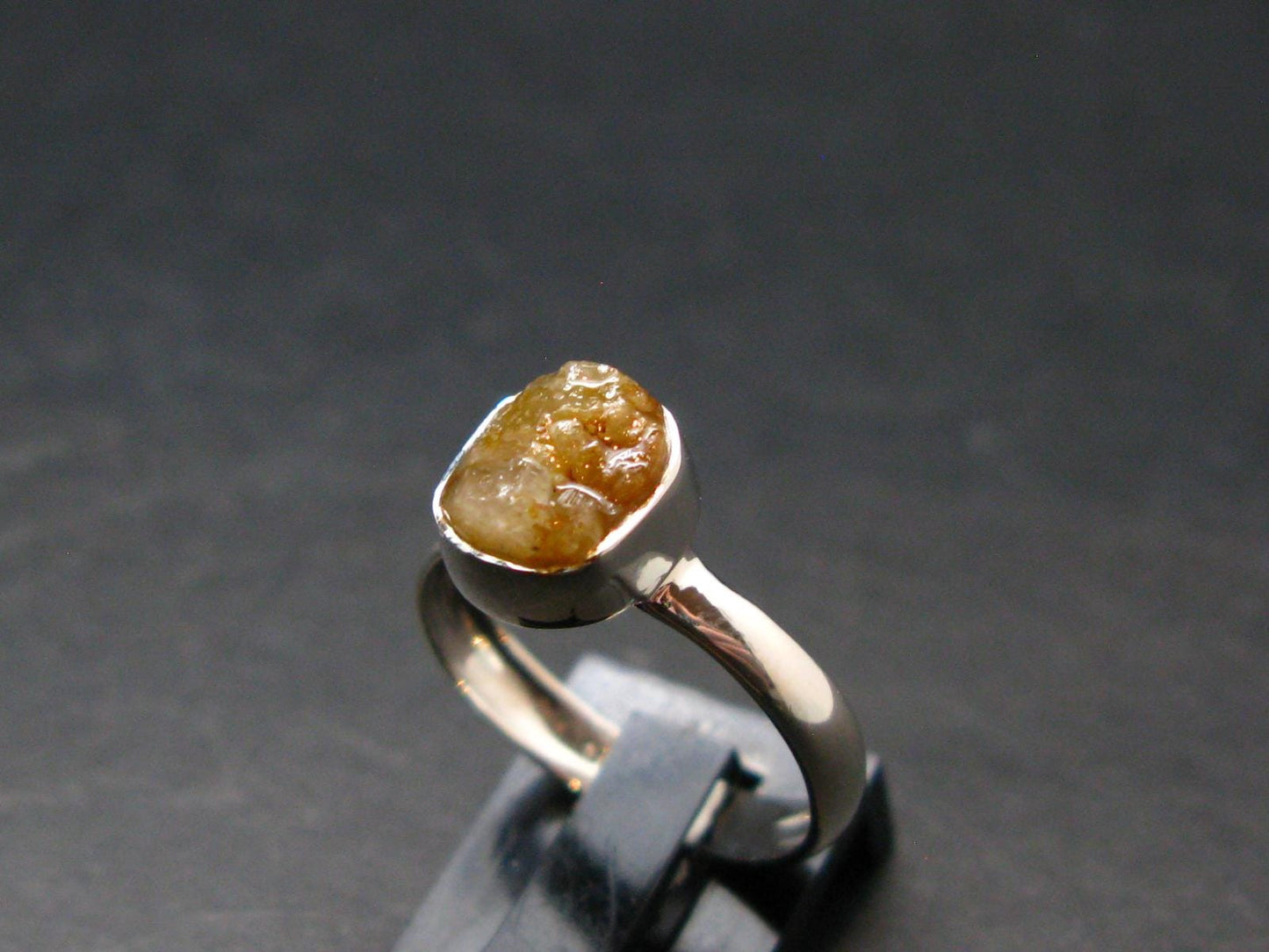 Green Herderite Silver Ring From Brazil - 1.79 Grams - Size 6