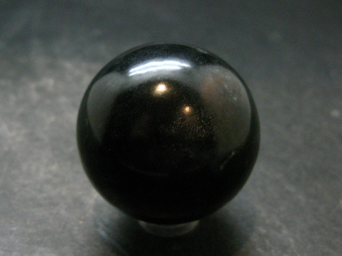 Black Jade Sphere Ball From Greenland - 1.6" - 94.12 Grams