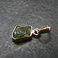 Moldavite Tektite Silver Pendant from Czech Republic - 0.8" - 1.14 Grams