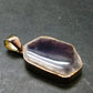 Atomic Trapiche Amethyst Sterling Silver Pendant From Brazil - 1.4" - 7.12 Grams