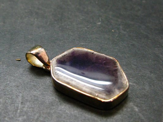 Atomic Trapiche Amethyst Sterling Silver Pendant From Brazil - 1.4" - 7.12 Grams