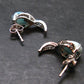 Natural Cabochon Larimar Pectolite 925 Sterling Silver Earrings from Dominican Republic - 2.77 Grams