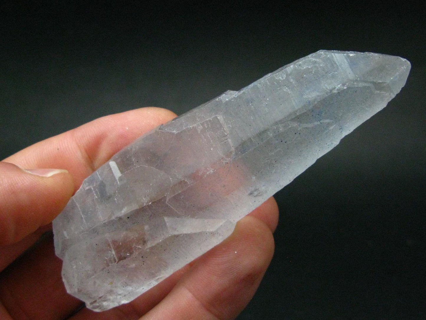 Dumortierite In Quartz Crystal From Brazil - 4.1" - 84.51 Grams