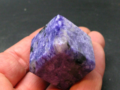 Large Nice Charoite Cube From Russia - 1.2" - 70.5 Grams