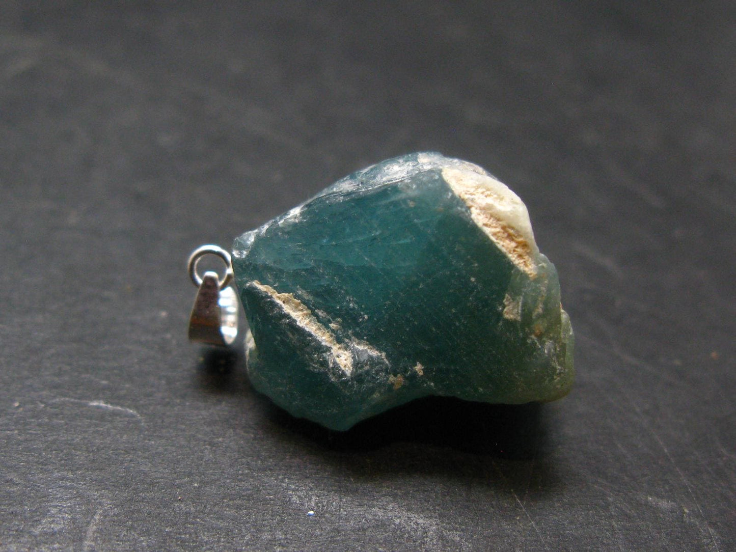 Grandidierite Silver Pendant From Madagascar - 1.0" - 5.90 Grams