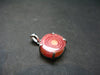 Rhodochrosite Sterling Silver Pendant From Alma Colorado - 0.7" - 2.77 Grams