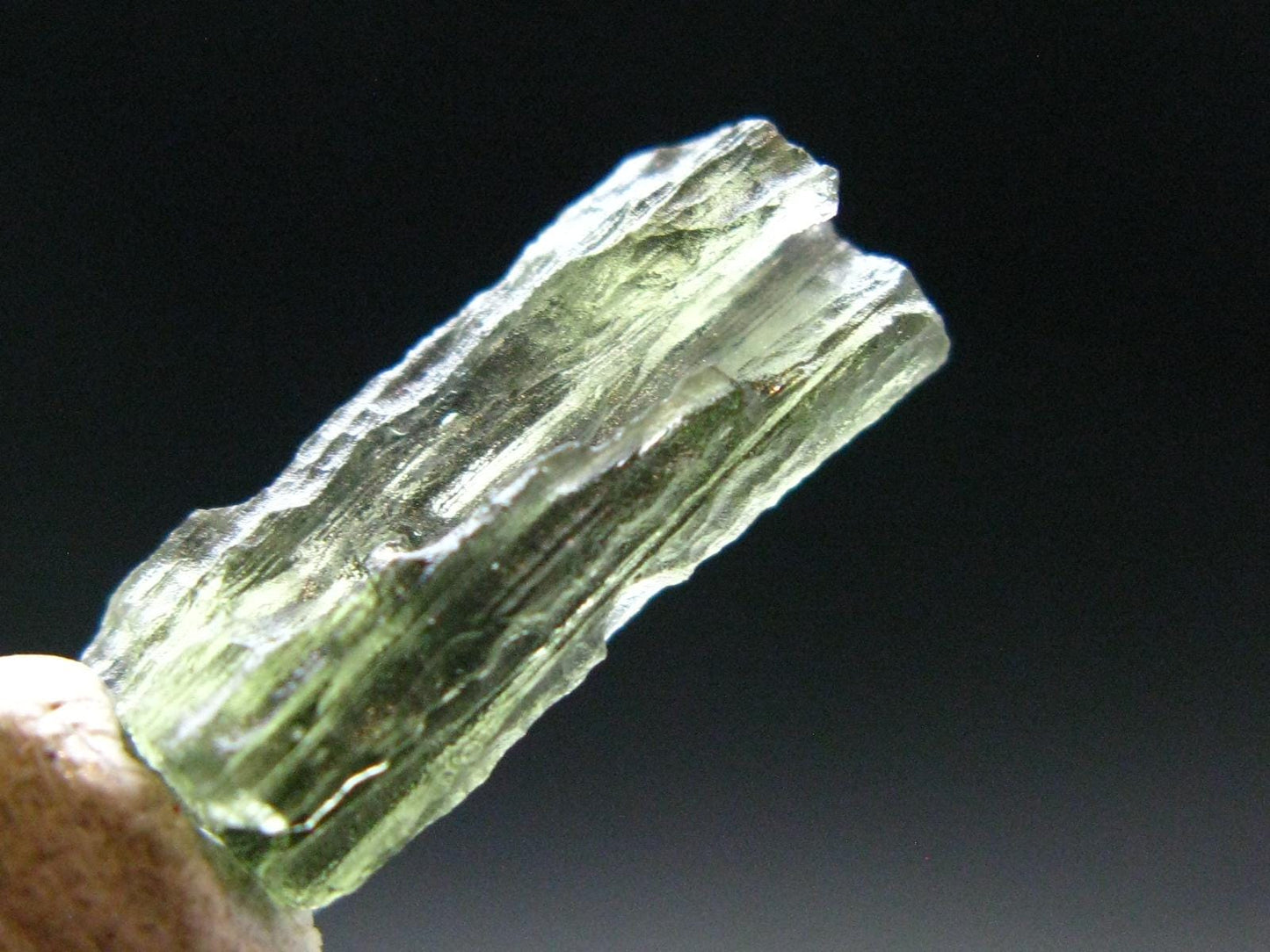 Moldavite Tektite Raw Piece from Czech Republic - 0.7" - 4.10 Carats - 0.82 Grams