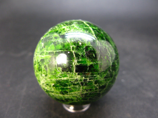 Gem Chrome Diopside Ball Sphere From Russia - 1.6" - 121 Grams