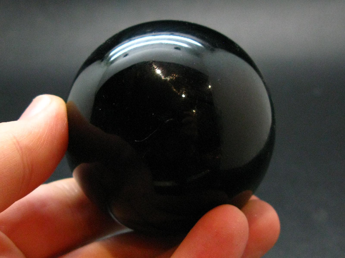 Black Obsidian Sphere From Mexico - 2.1"