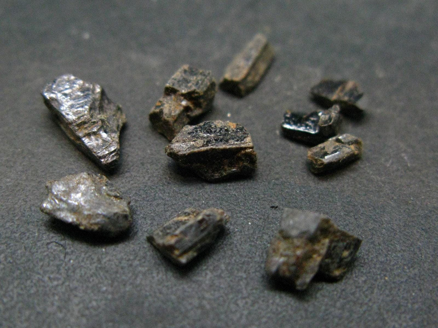 Lot of 10 Rare Baddeleyite Crystals From Myanmar - 8 Carats