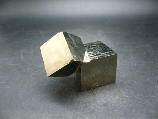 Perfect Pyrite Cube Crystal from Spain - 2.6" - 295.0 Grams