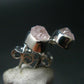 Morganite Pink Beryl Crystal Sterling Silver Stud Earrings From Brazil