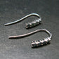Genuine Alexandrite Gem Silver Earrings From Russia - 0.92 Grams