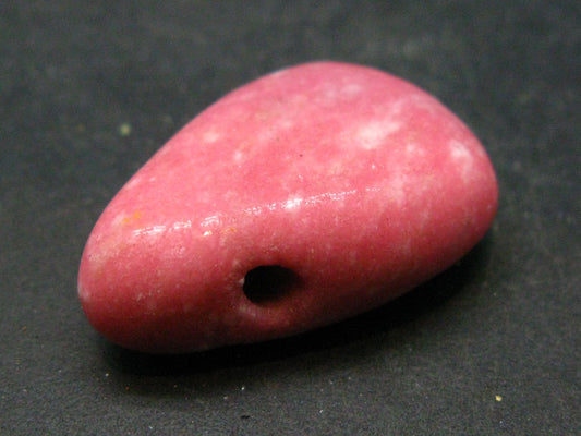 Rare Thulite Pendant From Norway - 1.1" - 10.6 Grams