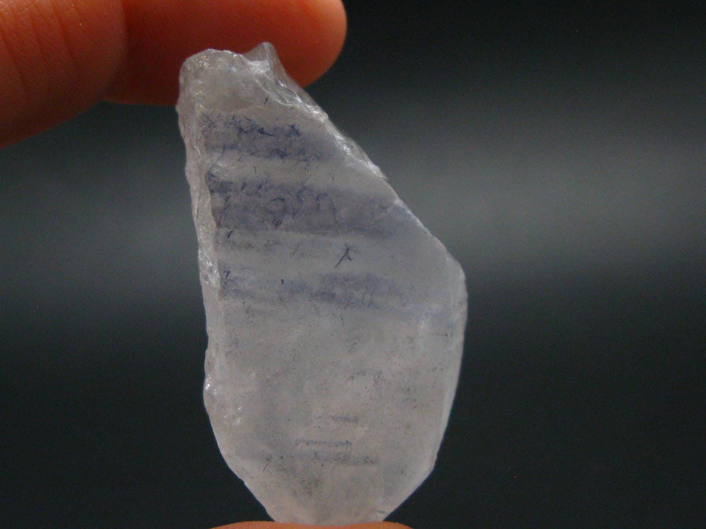 Dumortierite In Quartz Crystal From Brazil - 1.6" - 17.27 Grams