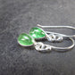 Tsavorite Gem Green Garnet Sterling Silver Earrings from Tanzania - 1.70 Grams