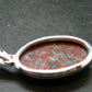 Crimson Cuprite w/ Chrysocola Silver Plated Pendant from Mexico - 1.7" - 8.54 Grams